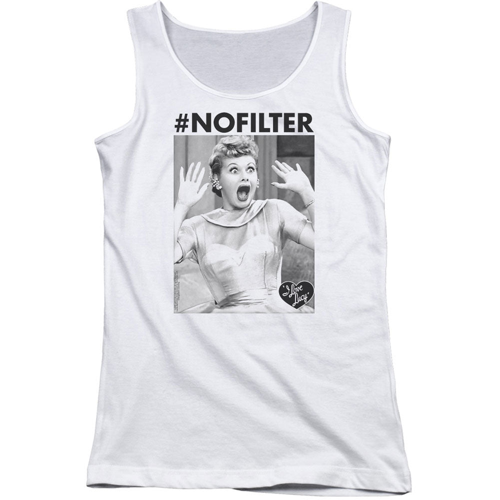 I Love Lucy No Filter Junior Top Front