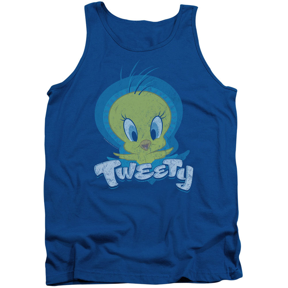 Looney Tunes Tweety Swirl Mens Tank Front
