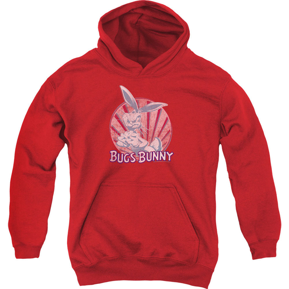 Looney Tunes Wishful Thinking Youth 50% Poly Hooded Sweatshirt Front