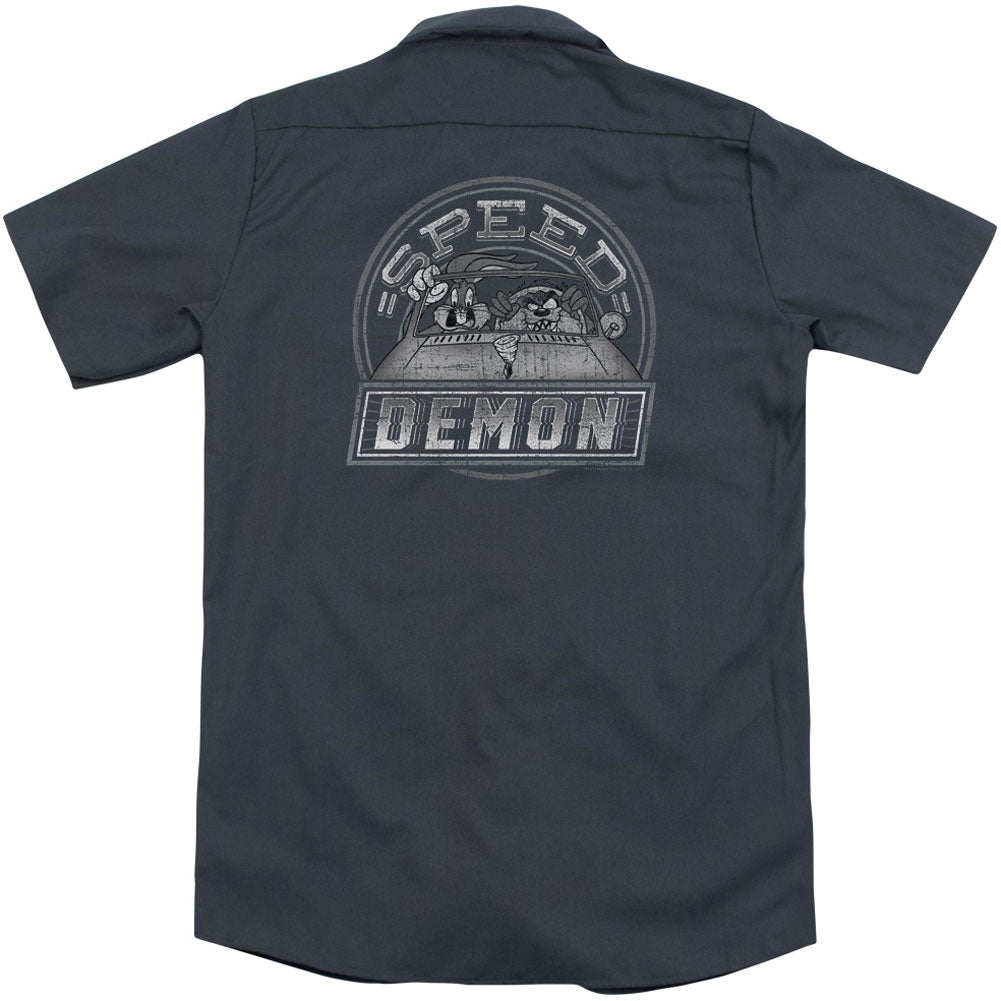 Looney Tunes Speed Demon (Back Print) Workshirt Back