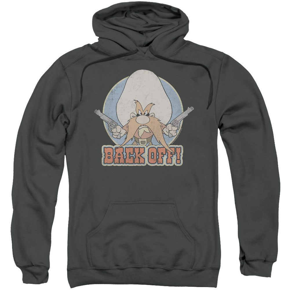 Looney Tunes I Said Back Off Adult 25% Poly Hooded Sweatshirt Front