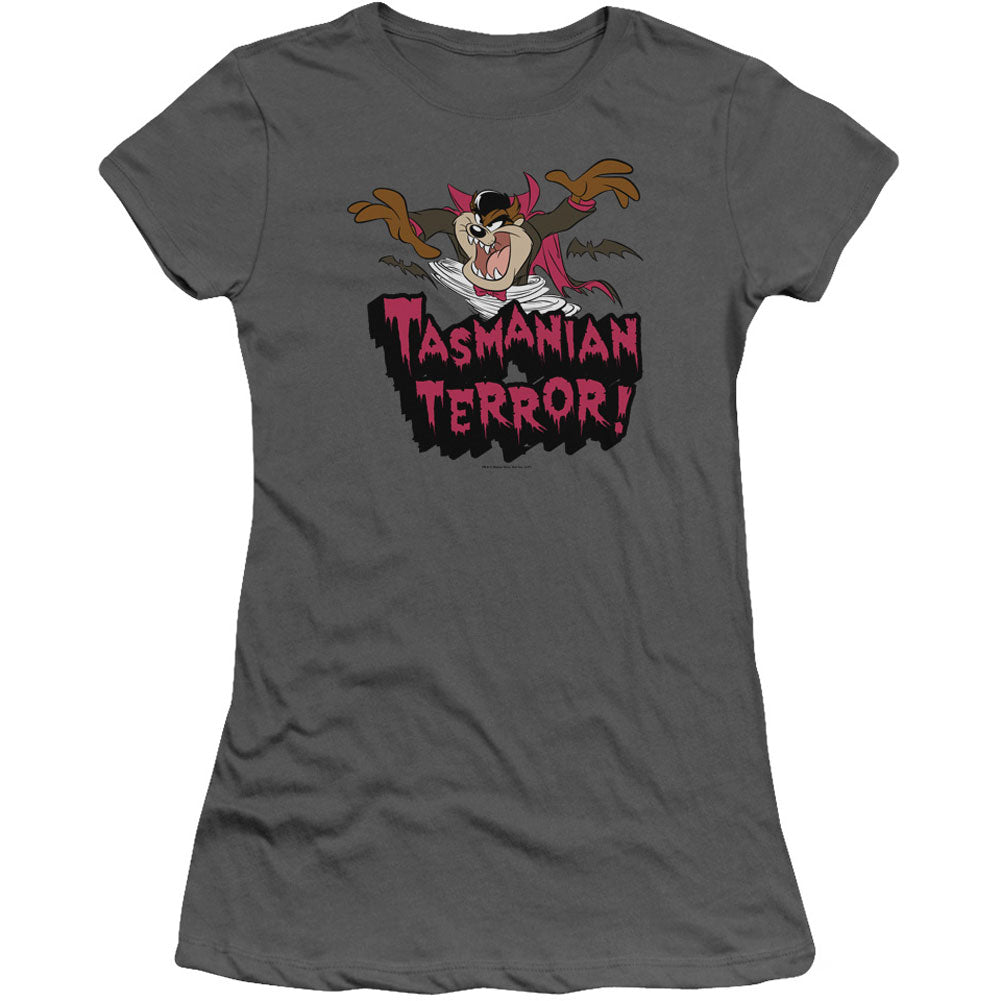 Looney Tunes Taz Terror Cap Sleeve Junior Top Front
