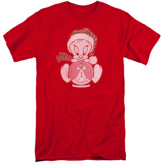 Looney Tunes Tweey Globe Adult Tall T-shirt Tall Front
