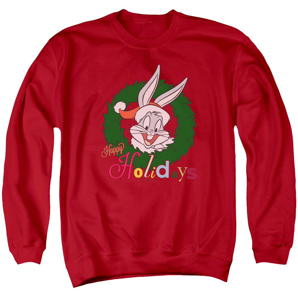 Looney Tunes Holiday Bunny Adult Sweatshirt Front