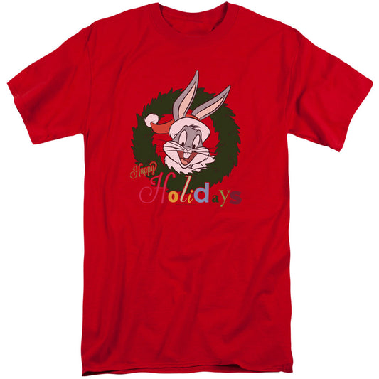Looney Tunes Holiday Bunny Adult Tall T-shirt Tall Front