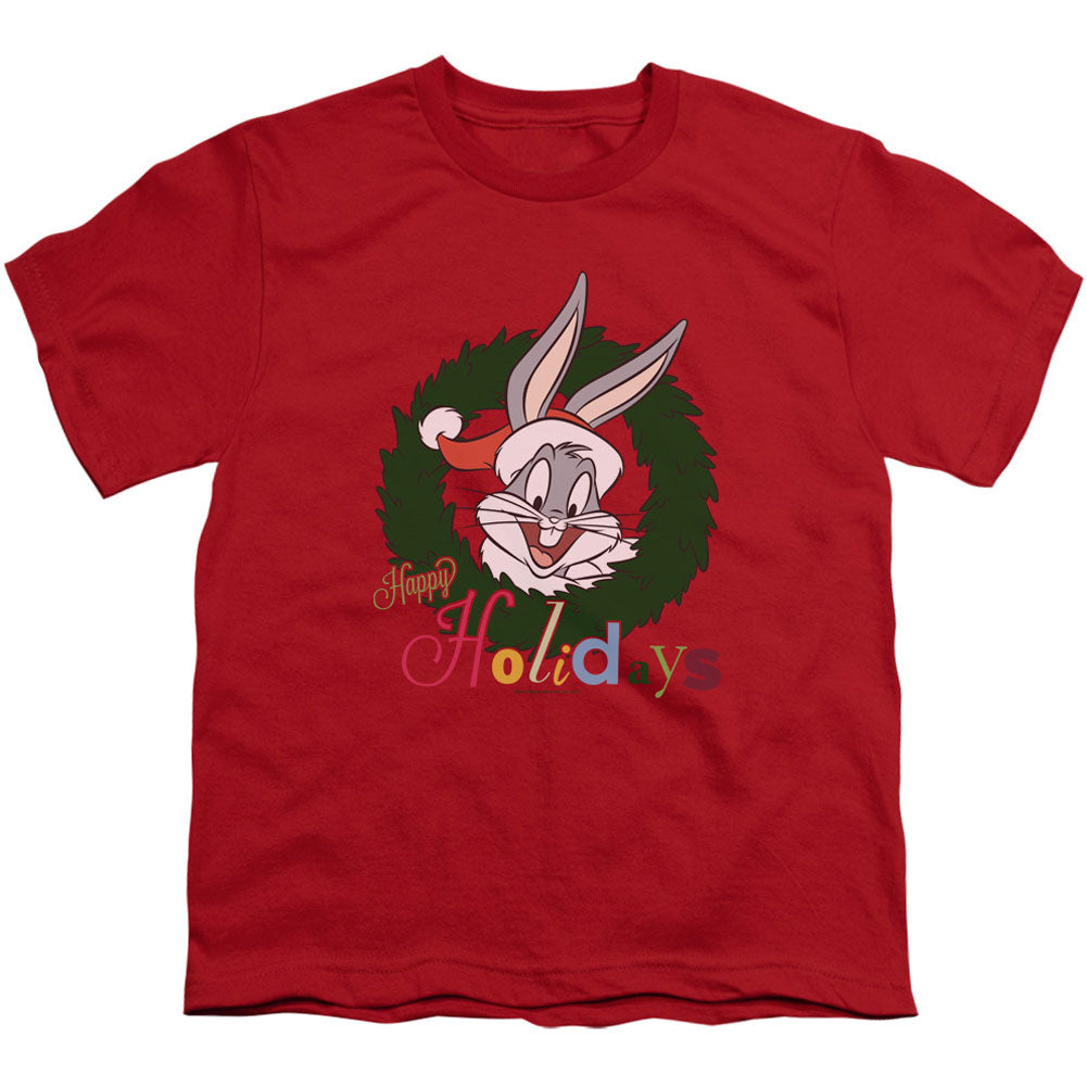 Looney Tunes Holiday Bunny Youth T-shirt Front