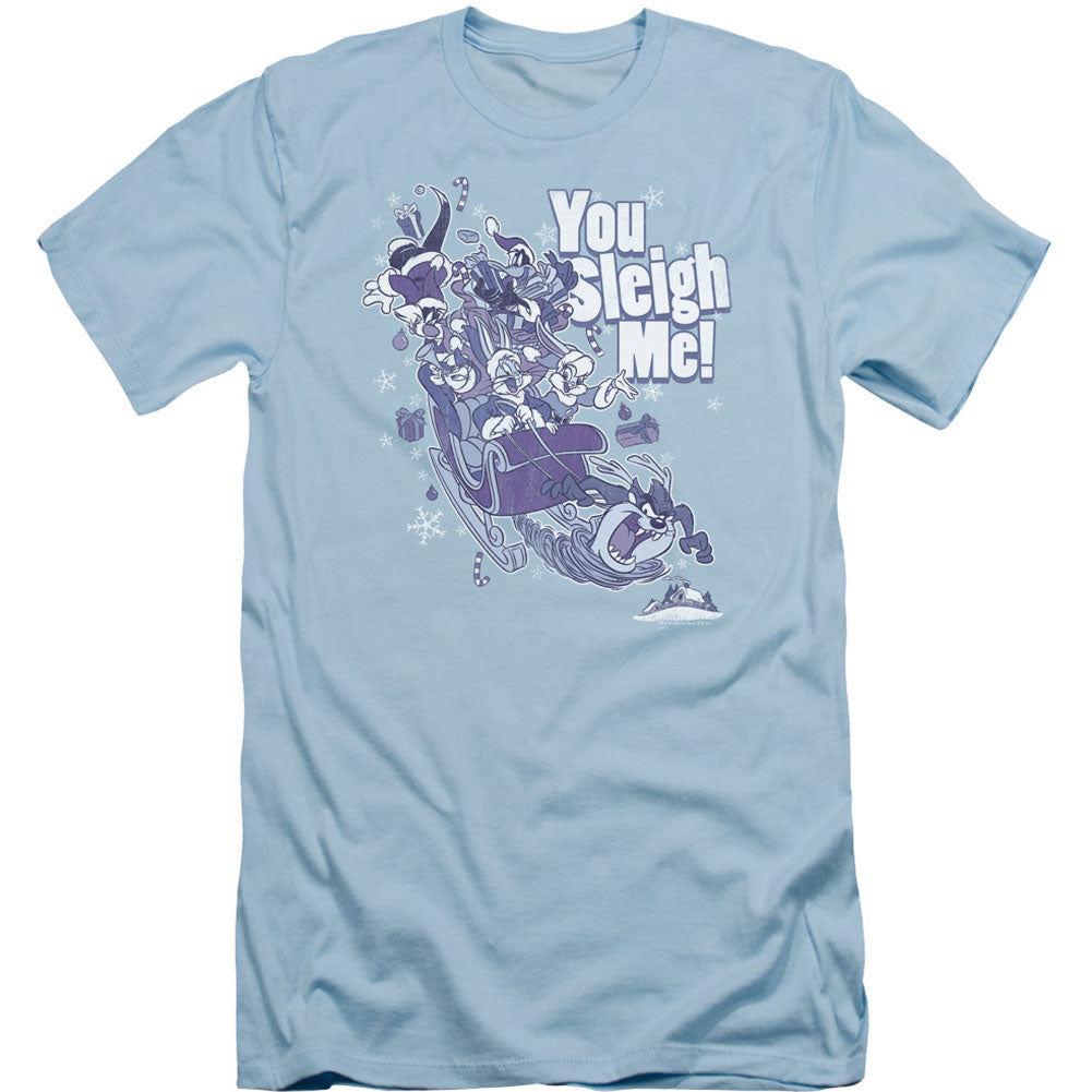 Looney Tunes You Sleigh Me Adult Slim Fit Slim Fit T-shirt Front