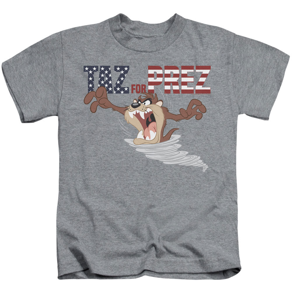 Looney Tunes Taz For Prez 3 Juvenile Childrens T-shirt Front