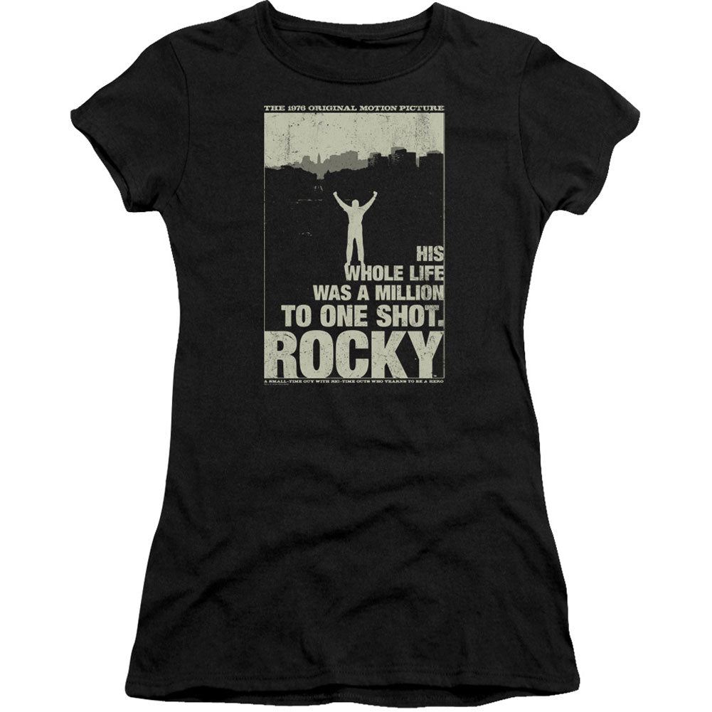 Rocky Silhouette Cap Sleeve Junior Top Front