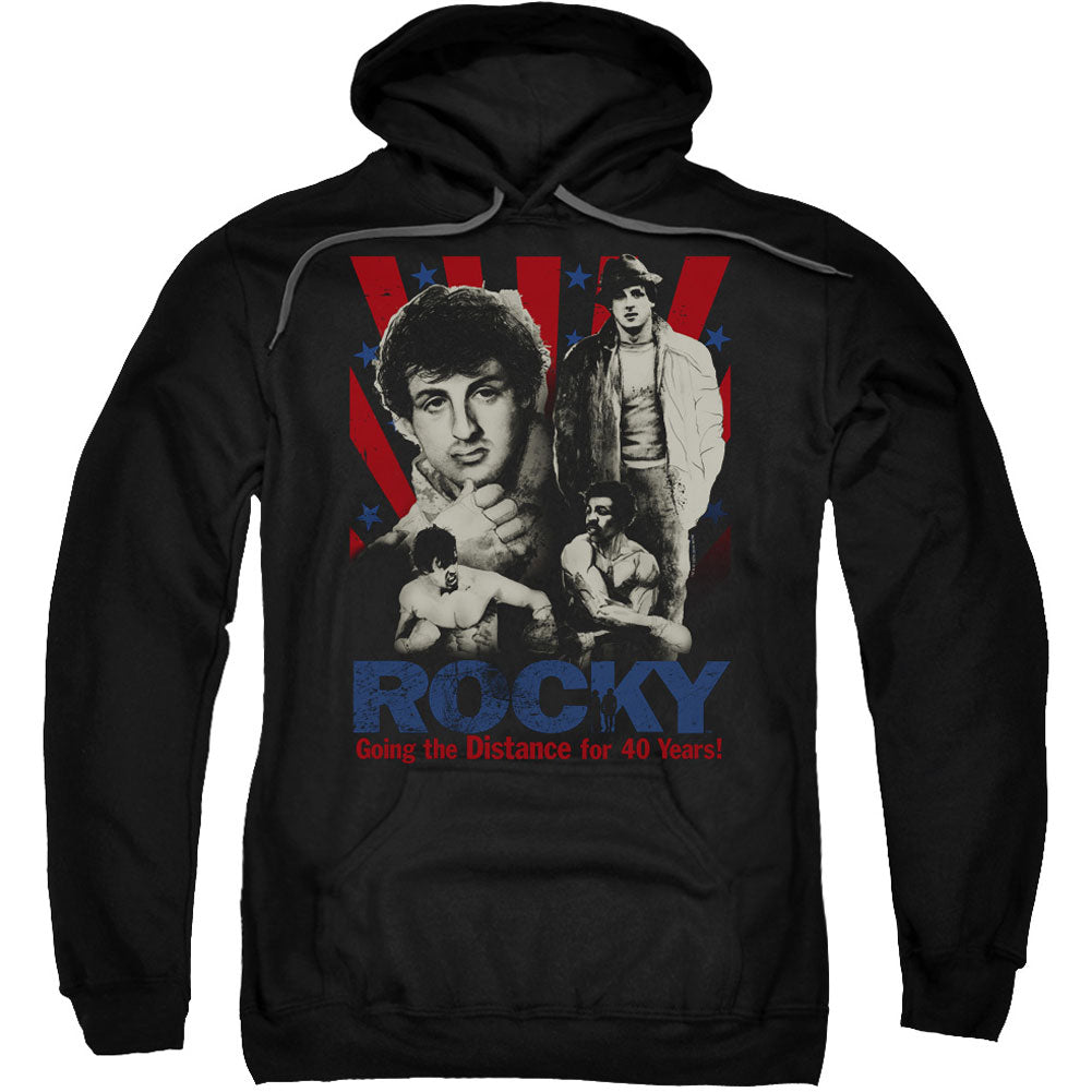 Rocky Going The Distance Adult 25% Poly Hooded Sweatshirt Front