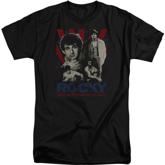 Rocky Going The Distance Adult Tall T-shirt Tall Front