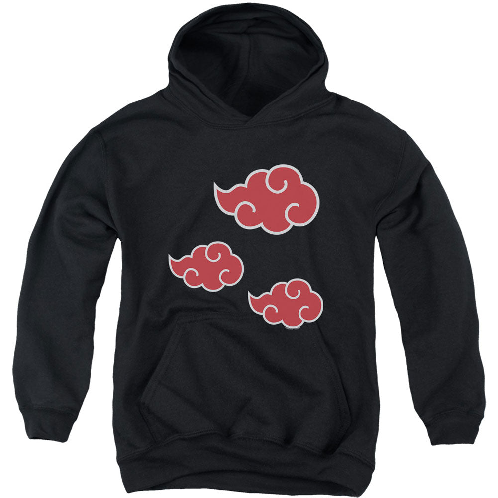 Naruto Akatsuki Clouds Youth 50% Poly Hooded Sweatshirt Front