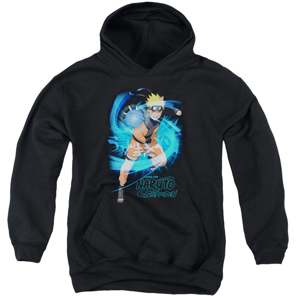 Naruto Energy Blast Youth 50% Poly Hooded Sweatshirt Front