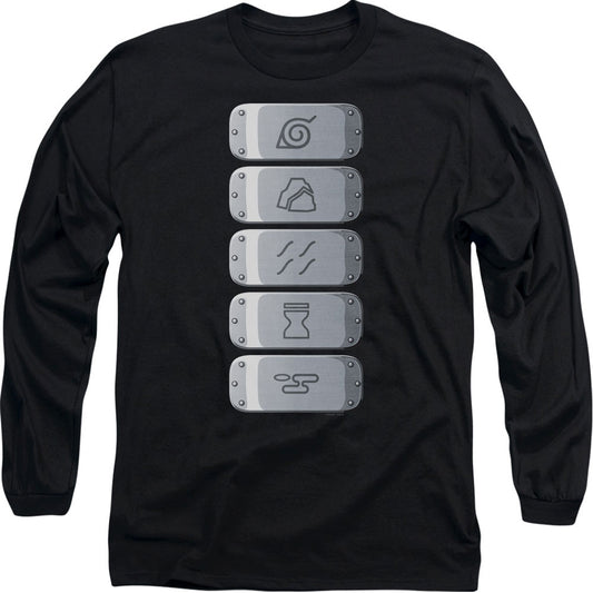 Naruto Village Headbands Long Sleeve Front