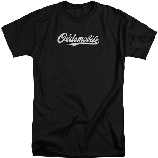 Oldsmobile Cursive Logo Adult Tall T-shirt Tall Front