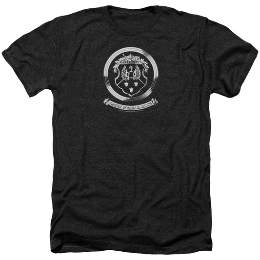 Oldsmobile 1930s Crest Emblem Adult Heather 40% Poly T-shirt Front