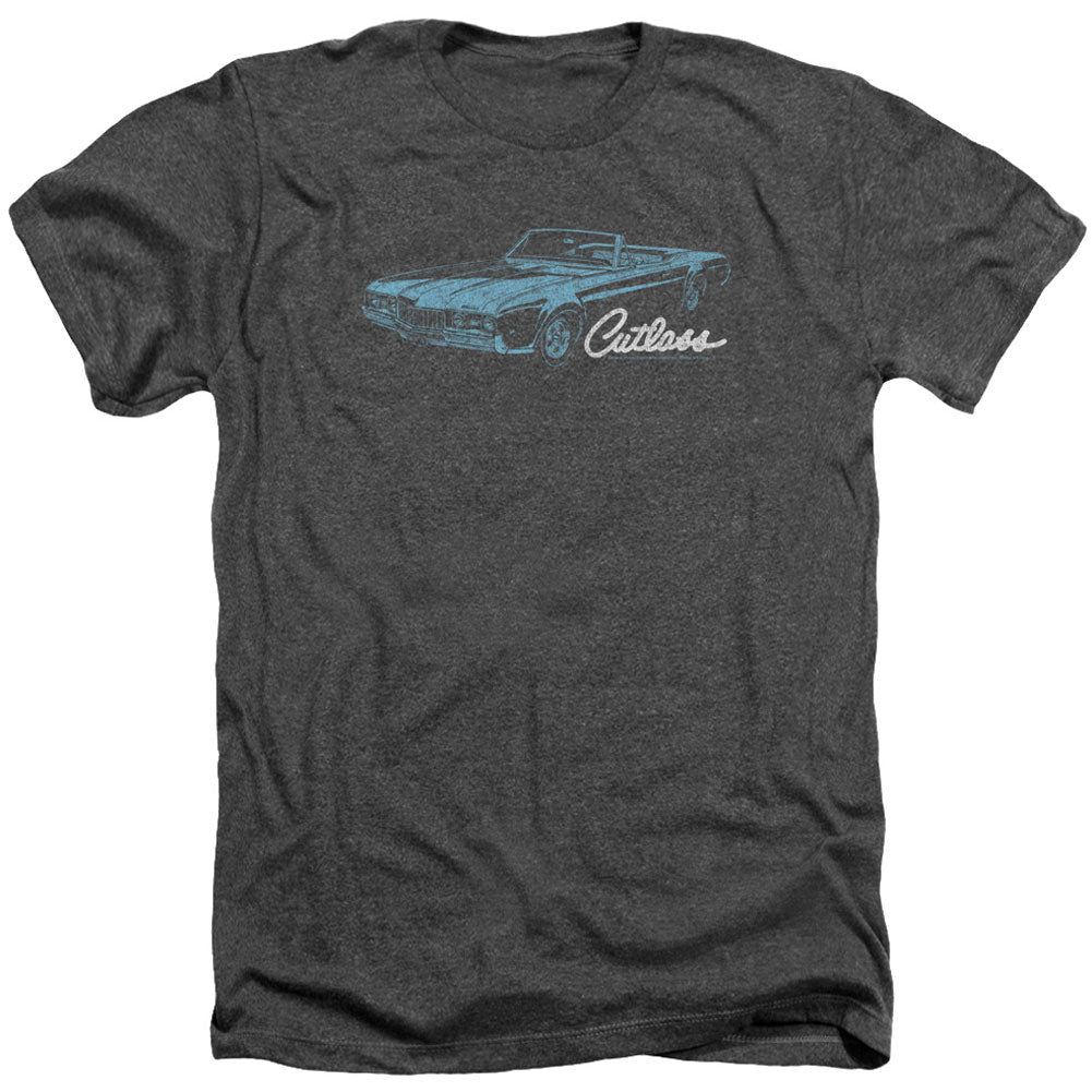 Oldsmobile 68 Cutlass Adult Heather 40% Poly T-shirt Front