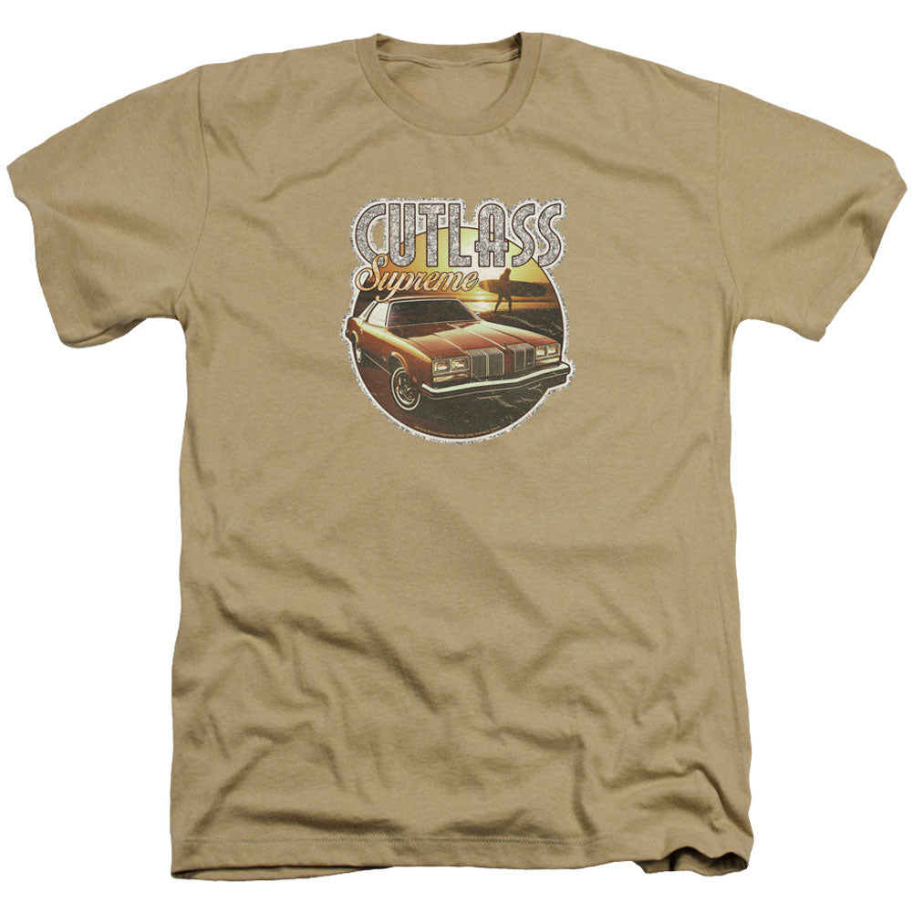 Oldsmobile Supreme Iron On Adult Heather 40% Poly T-shirt Front