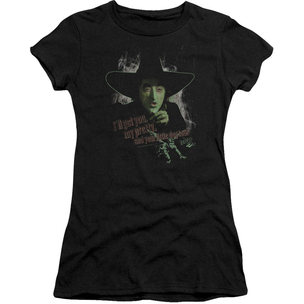 Wizard Of Oz And Your Little Dog Too Cap Sleeve Junior Top Front