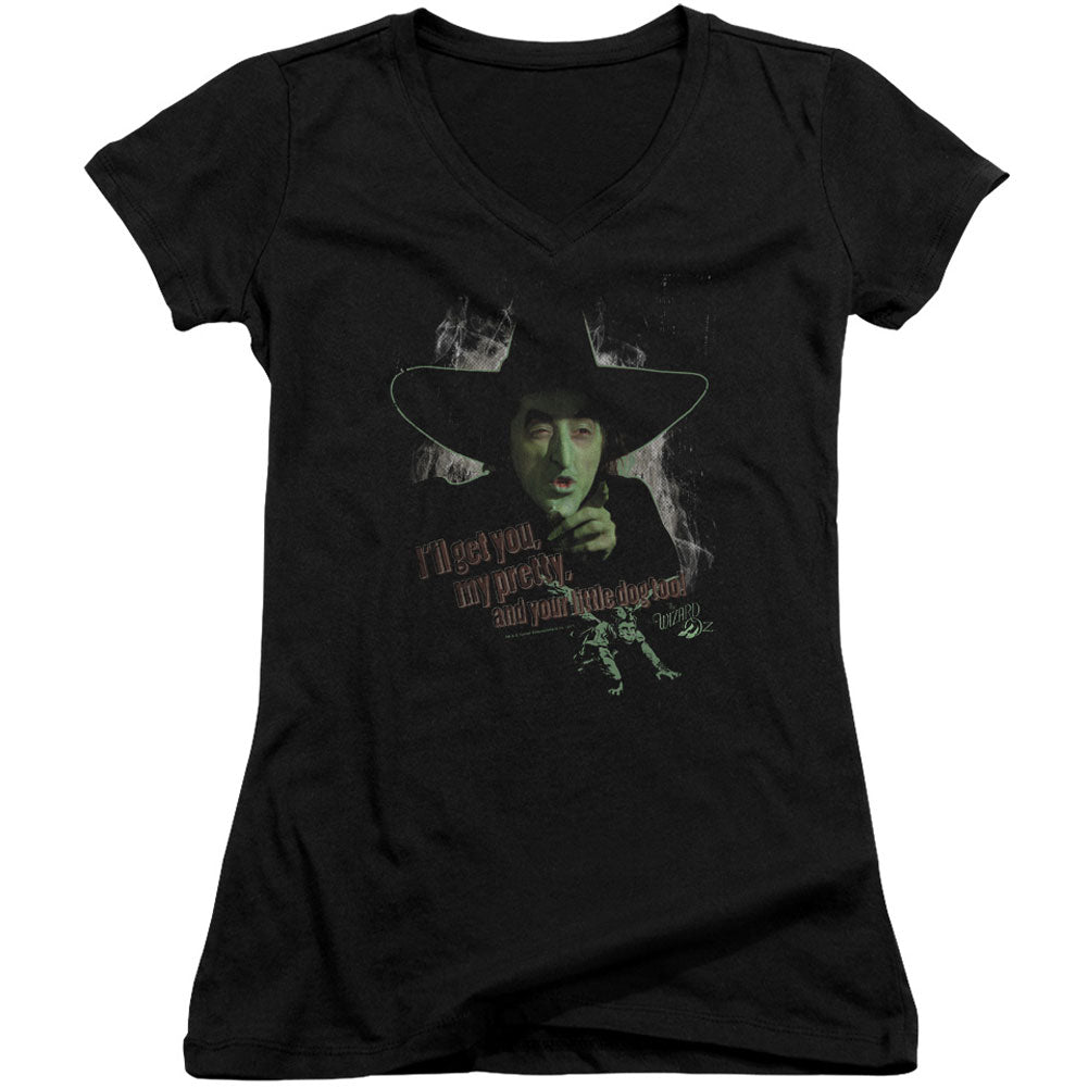 Wizard Of Oz And Your Little Dog Too V-Neck Junior Top Front