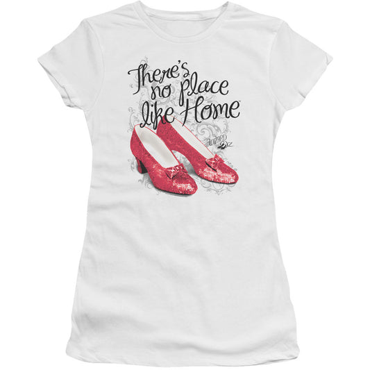Wizard Of Oz Ruby Slippers Cap Sleeve Junior Top Front