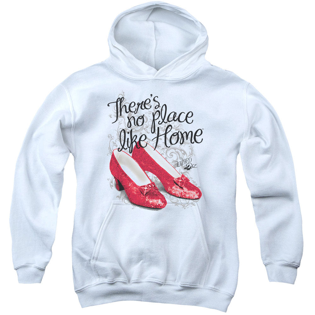 Wizard Of Oz Ruby Slippers Youth 50% Poly Hooded Sweatshirt Front