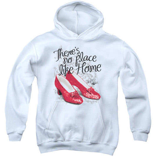 Wizard Of Oz Ruby Slippers Youth 50% Poly Hooded Sweatshirt Front