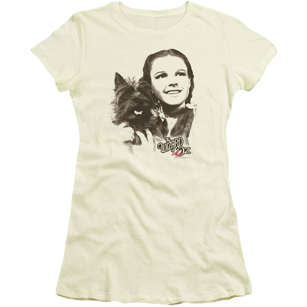 Wizard Of Oz Dorothy & Toto Cap Sleeve Junior Top Front