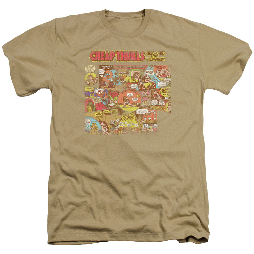Big Brother And The Holding Company Cheap Thrills Adult Heather 40% Poly T-shirt Front