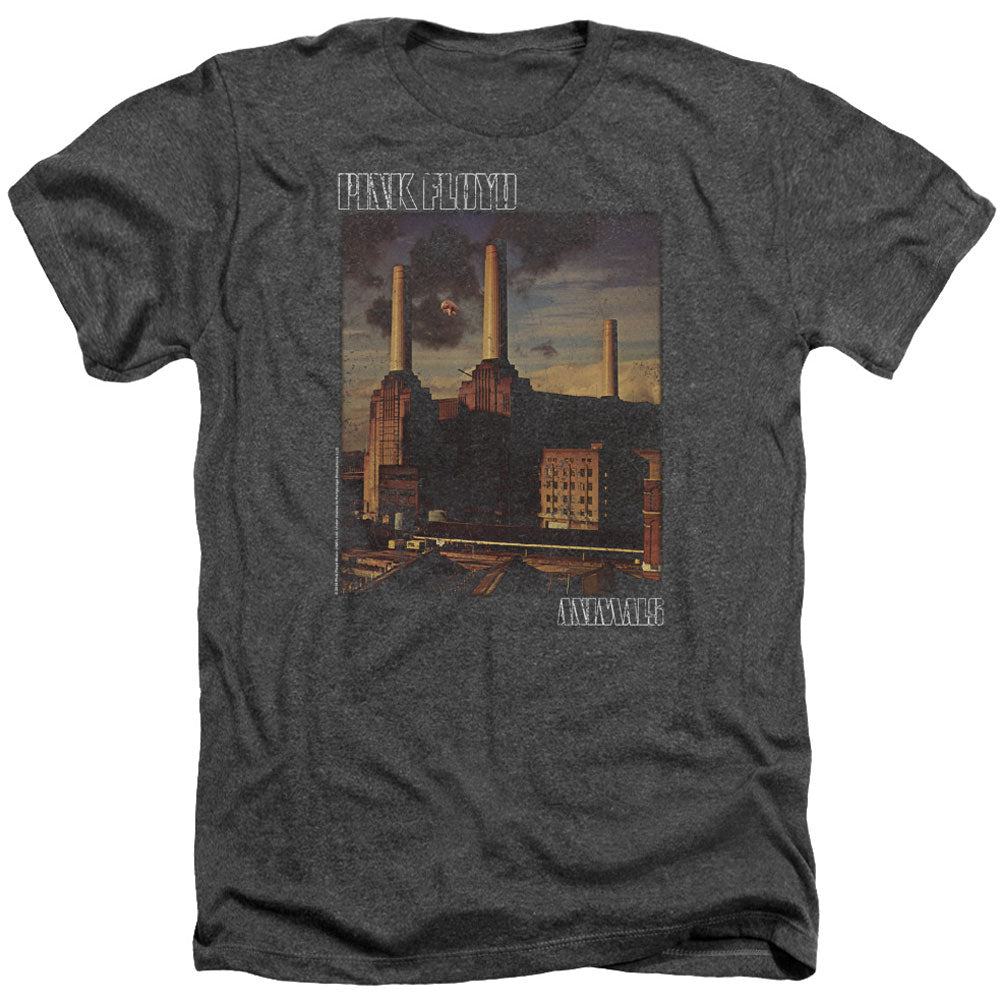 Pink Floyd Faded Animals Adult Heather 40% Poly T-shirt
