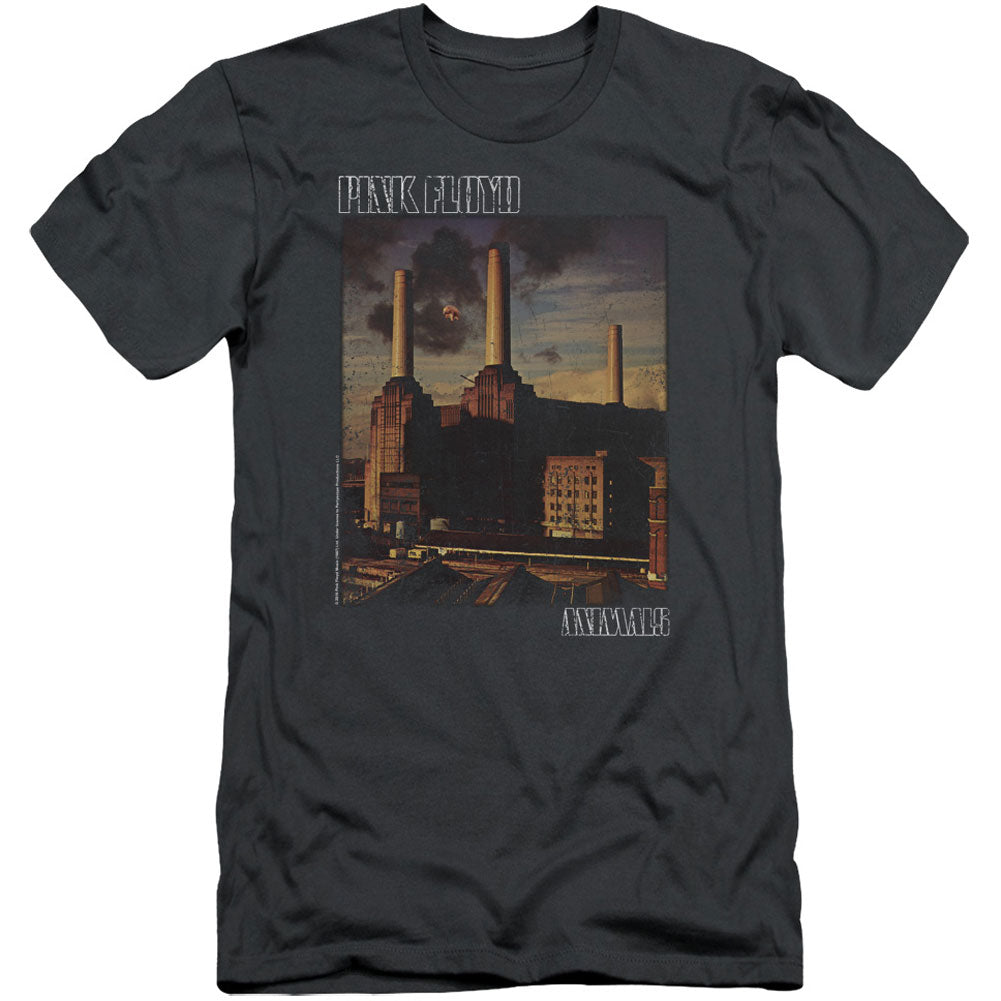 Pink Floyd Faded Animals Adult Slim Fit Slim Fit T-shirt