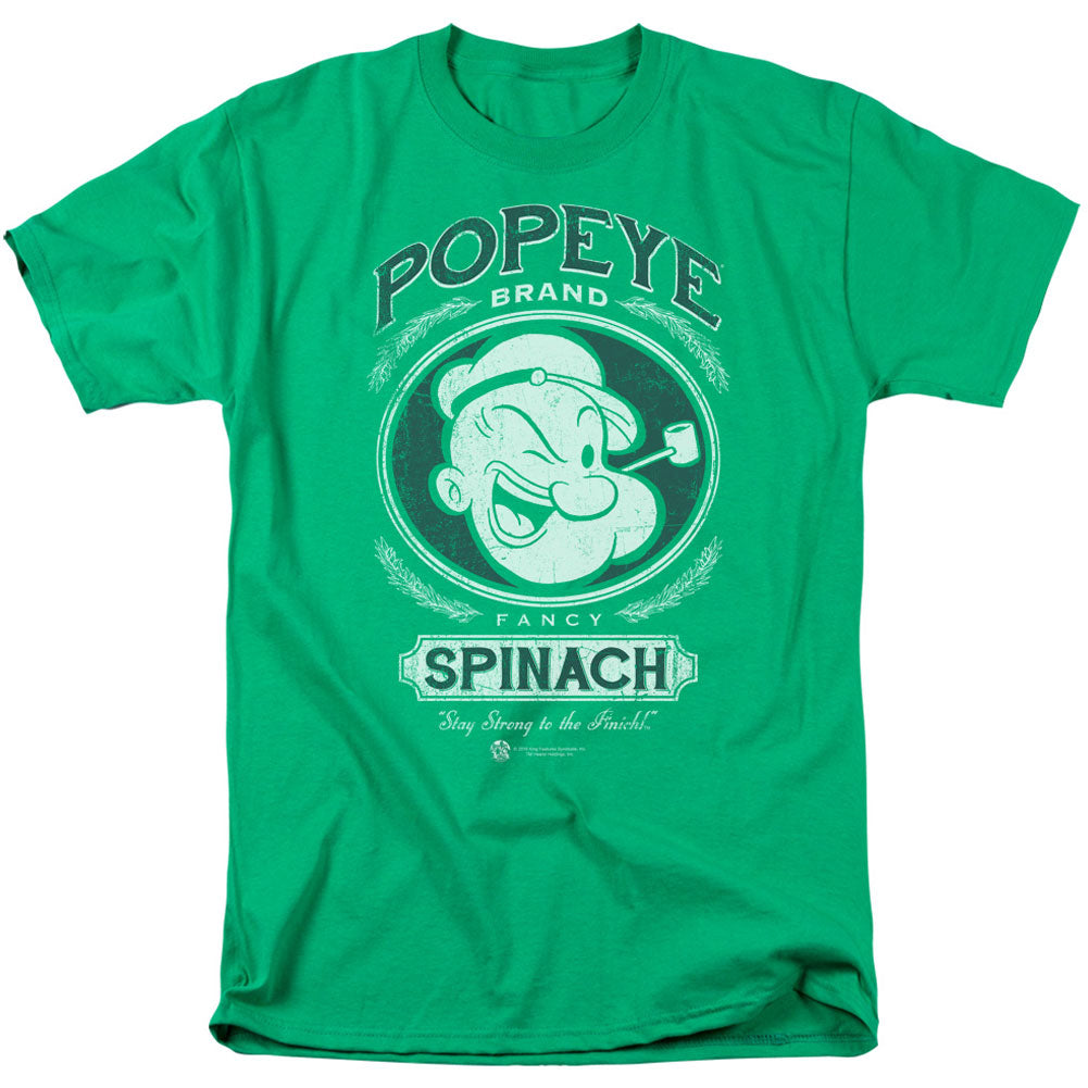 Popeye Fancy Spinach Adult T-shirt