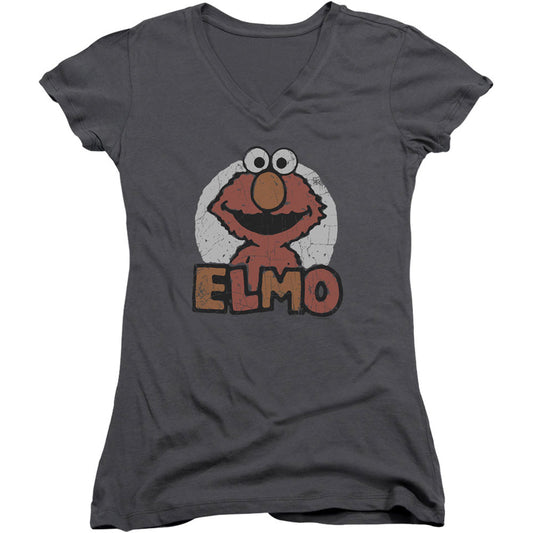Sesame Street Elmo Name V-Neck Junior Top