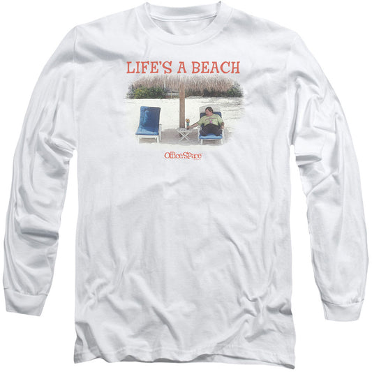 Office Space Lifes A Beach Long Sleeve Front