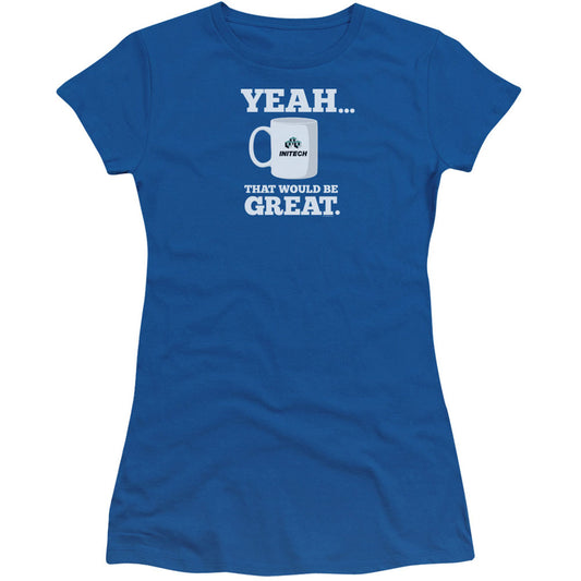 Office Space That Would Be Great Cap Sleeve Junior Top Front