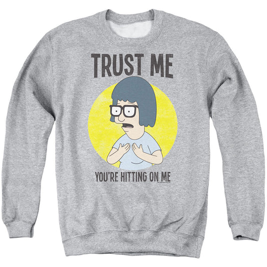 Bobs Burgers Trust Me Adult Sweatshirt Front