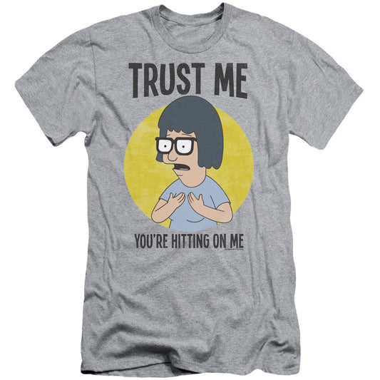 Bobs Burgers Trust Me Adult Slim Fit Slim Fit T-shirt Front