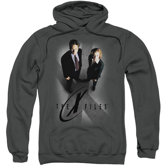 X Files X Marks The Spot Adult 25% Poly Hooded Sweatshirt Front