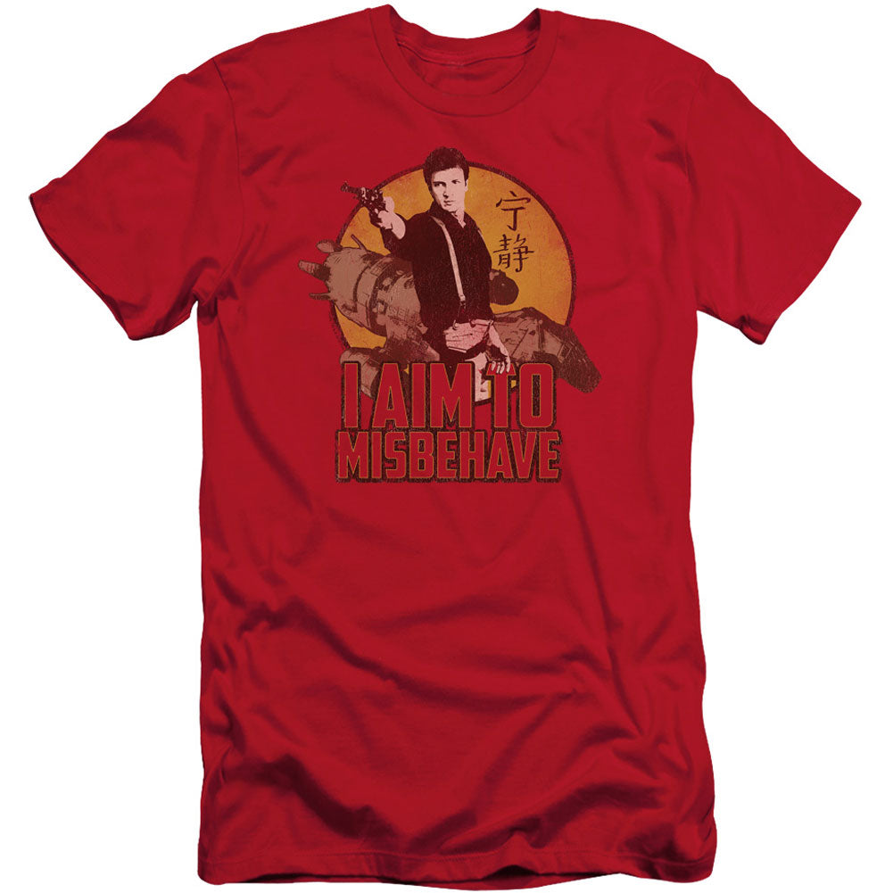 Firefly I Aim To Misbehave Adult Slim Fit Slim Fit T-shirt Front