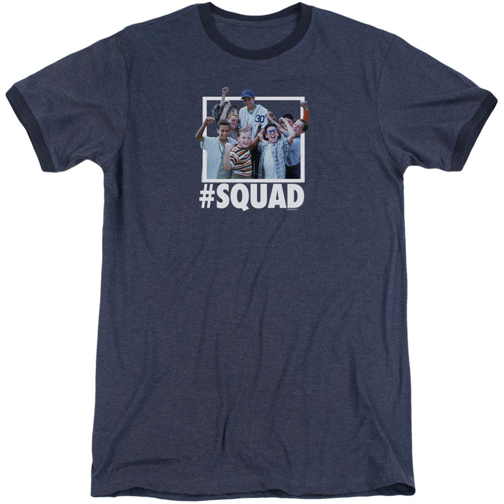 Sandlot Squad Adult Ringer T-shirt Front
