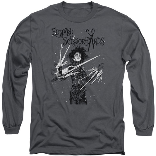 Edward Scissorhands Snowy Night Long Sleeve Front