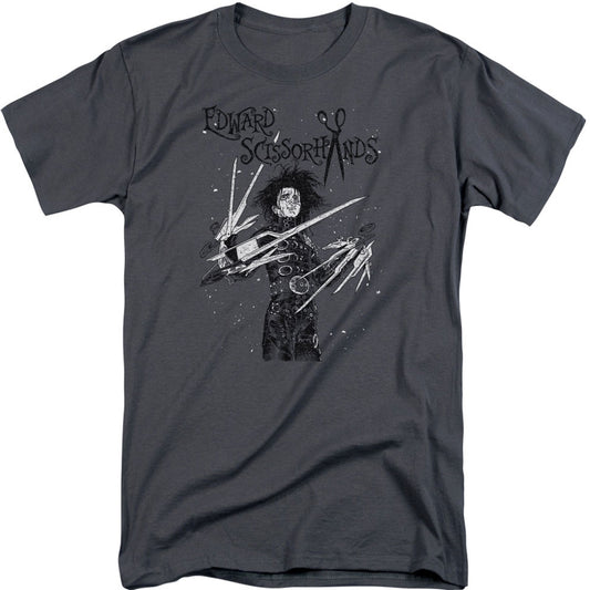 Edward Scissorhands Snowy Night Adult Tall T-shirt Tall Front
