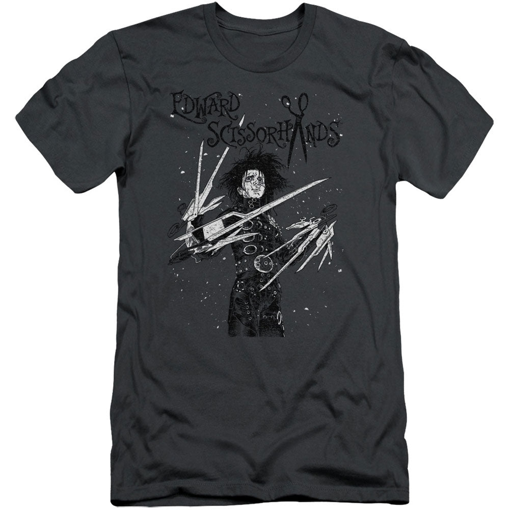 Edward Scissorhands Snowy Night Adult Slim Fit Slim Fit T-shirt Front