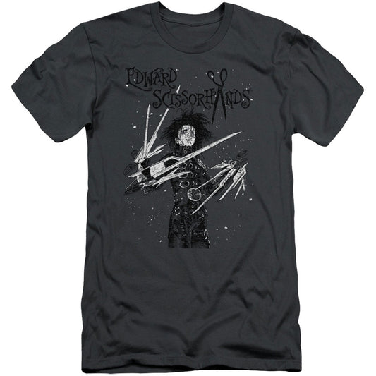 Edward Scissorhands Snowy Night Adult Slim Fit Slim Fit T-shirt Front