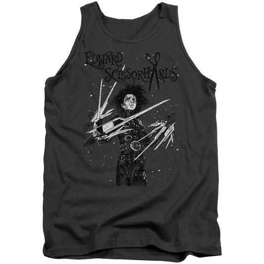 Edward Scissorhands Snowy Night Mens Tank Front