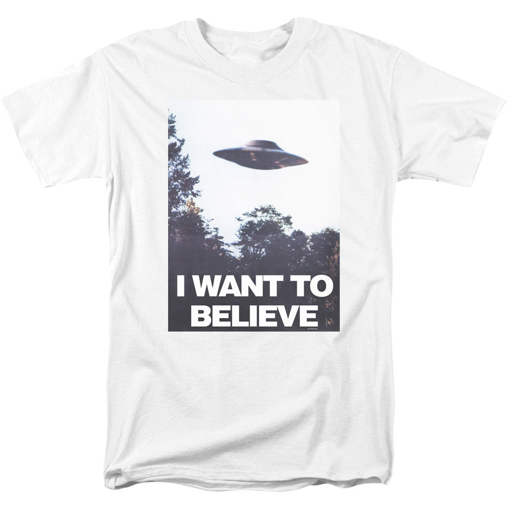 X Files Believe Poster Adult T-shirt
