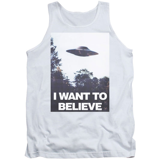 X Files Believe Poster Mens Tank Front