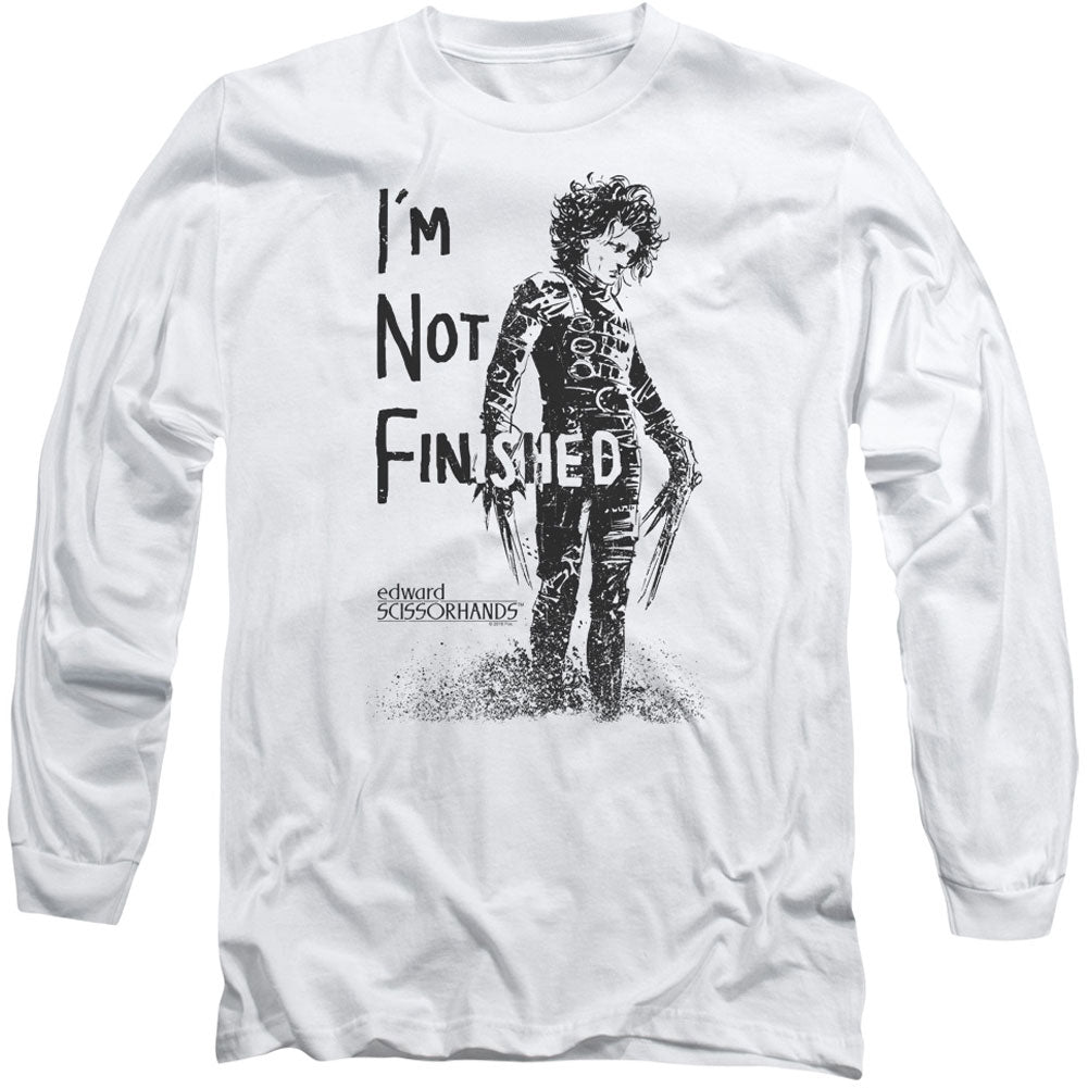 Edward Scissorhands Not Finished Long Sleeve Front