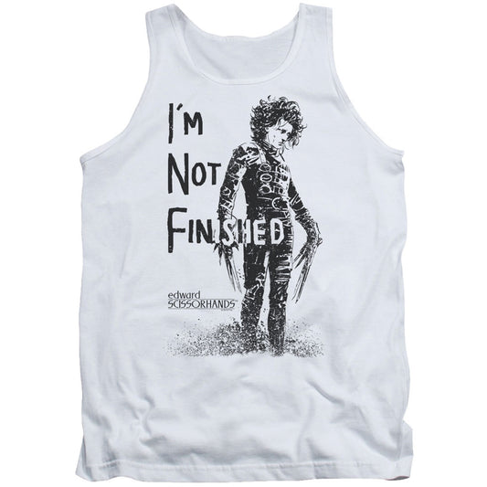 Edward Scissorhands Not Finished Mens Tank Front