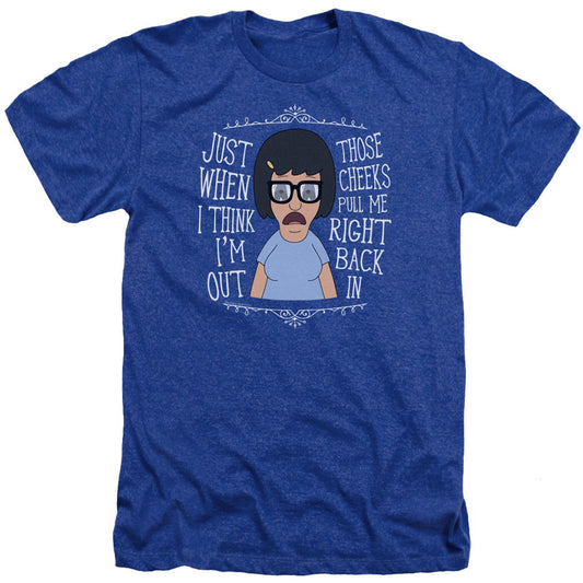 Bobs Burgers Pull Me In Adult Heather 40% Poly T-shirt Front